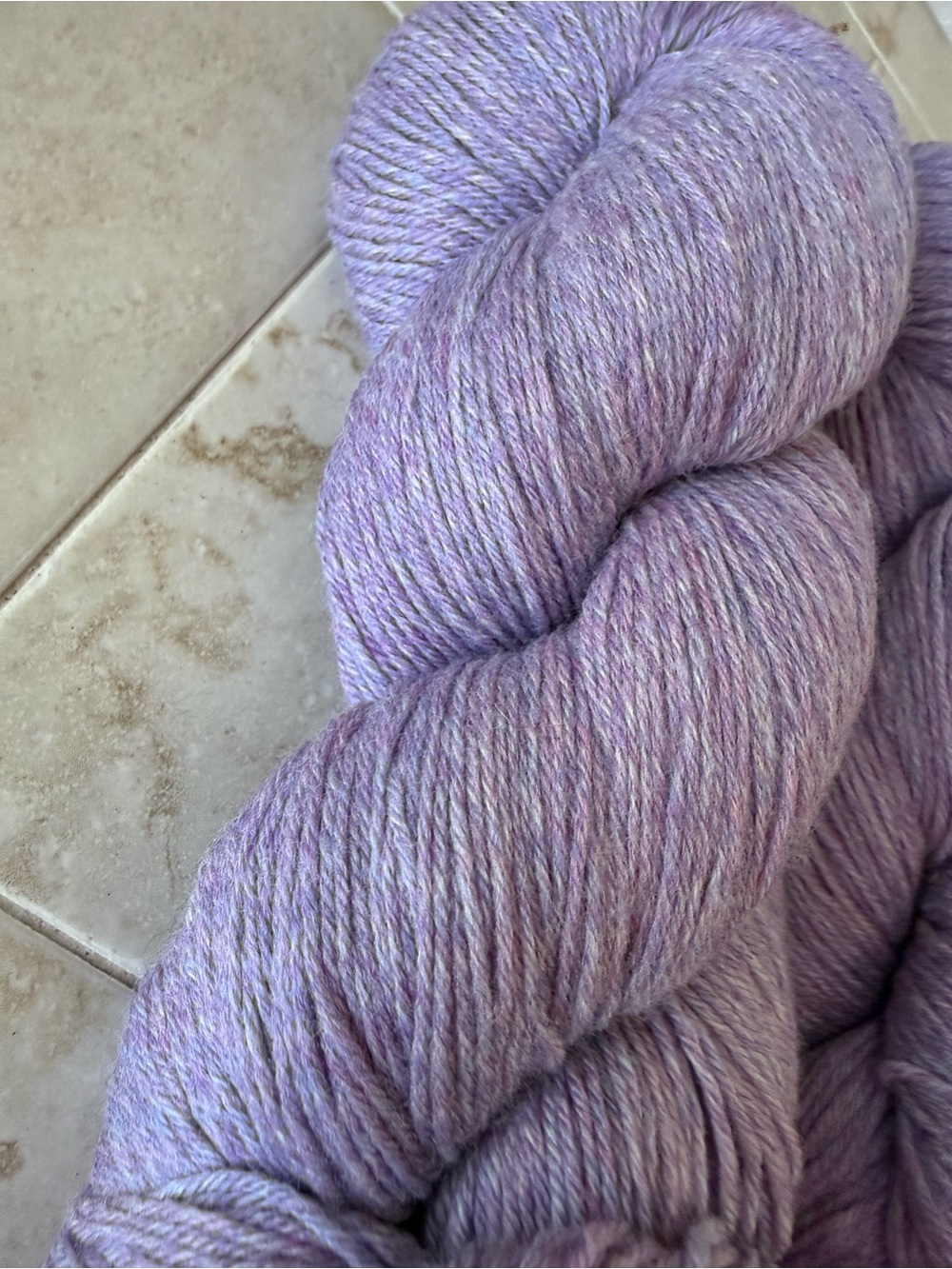 Cloudborn Fibers Merino Superwash Sock Twist Yarn - Lavender Heather - Picture 6 of 7